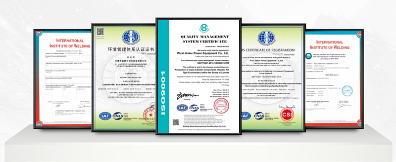 Equipamento de energia Co. de Wuxi Jinker, Ltd. Certifications
